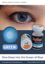 Premium Sky Blue Natural Cosmetic Contact Lenses - Image 3