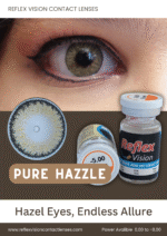 Elegant Pure Hazel Soft Contact Lenses - Image 3