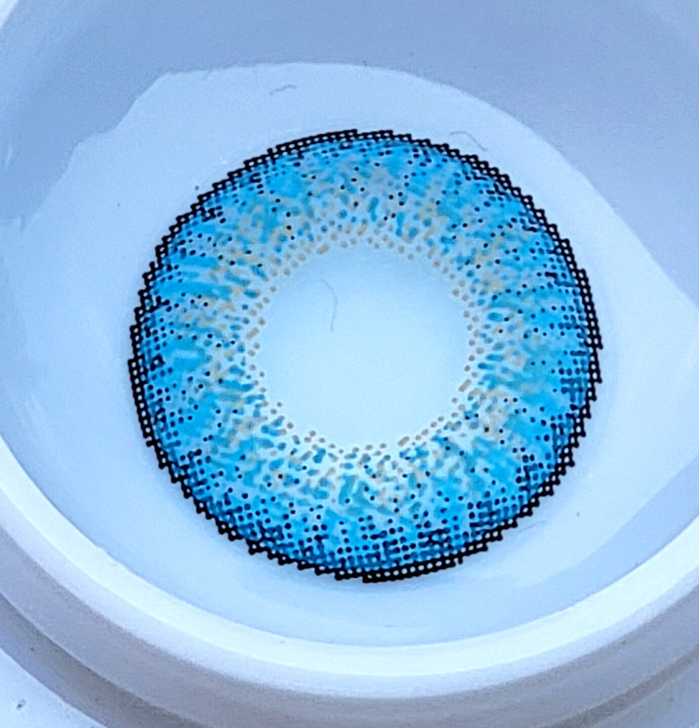 blue Premium Sky Blue Natural Cosmetic Contact Lenses - Image 1